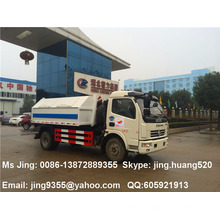 China Dongfeng 5m3 small hook lift garbage truck sale in Myanmar